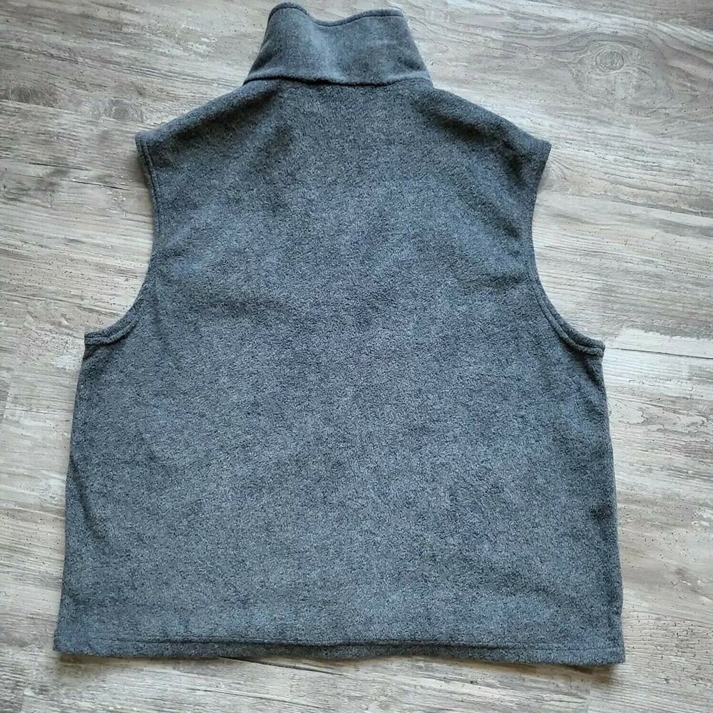 USA Olympics Vtg Gray Fleece Vest Zip Sleeveless Jacket Sportswear Sz M/L - Picture 4 of 11
